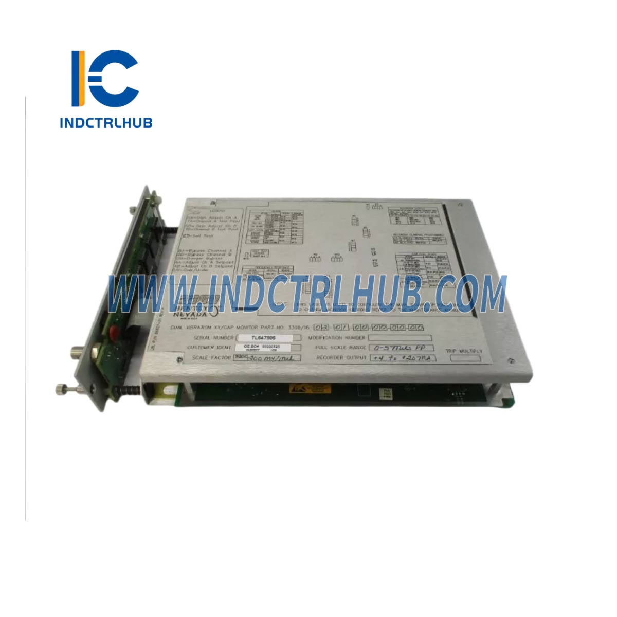 Bently Nevada 3300/16-02-01-00-00 XY/Gap Қос Тілсіз Діріл Мониторы