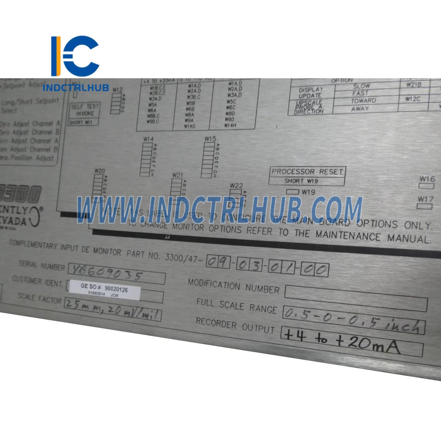 Bently Nevada 3300/47-09-03-01-00