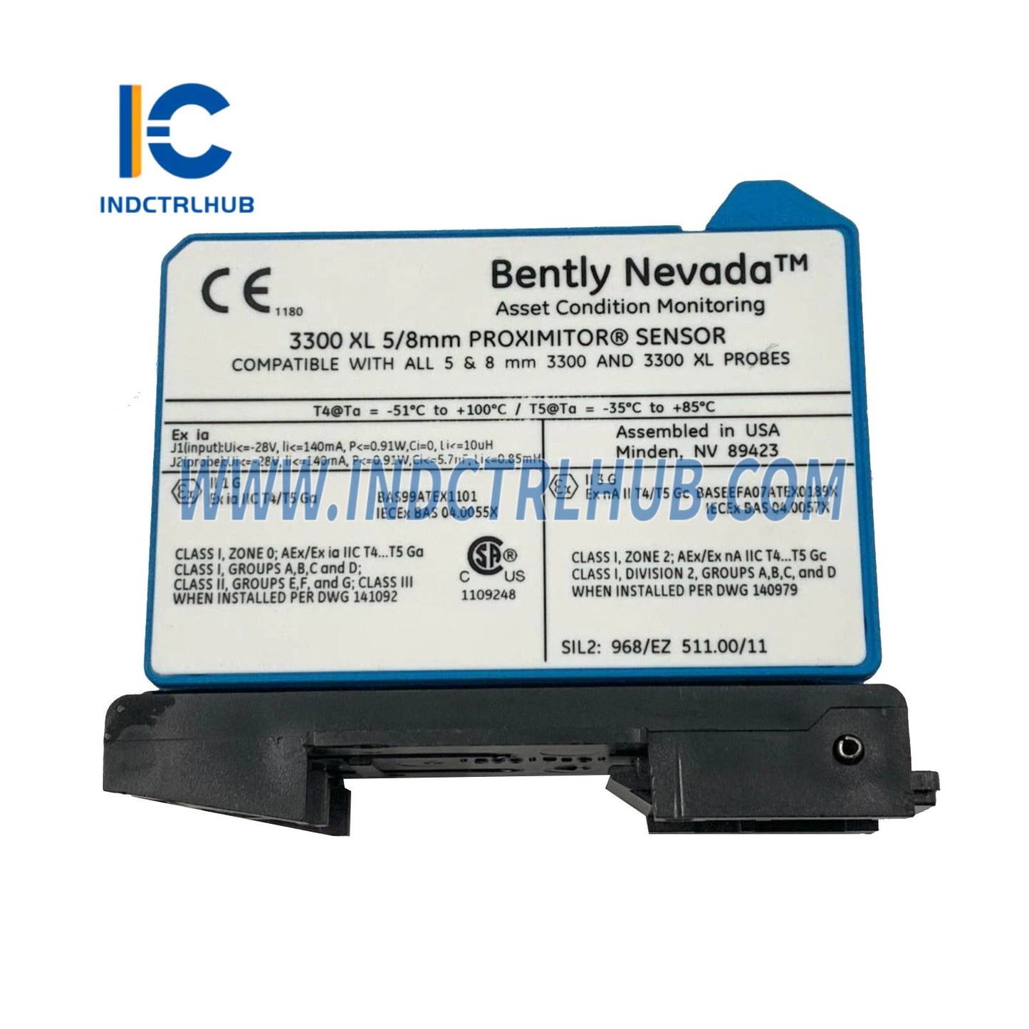 Système de capteur de proximité 8 mm Bently Nevada 3300 XL 330180-X1-05 MOD 145193-01