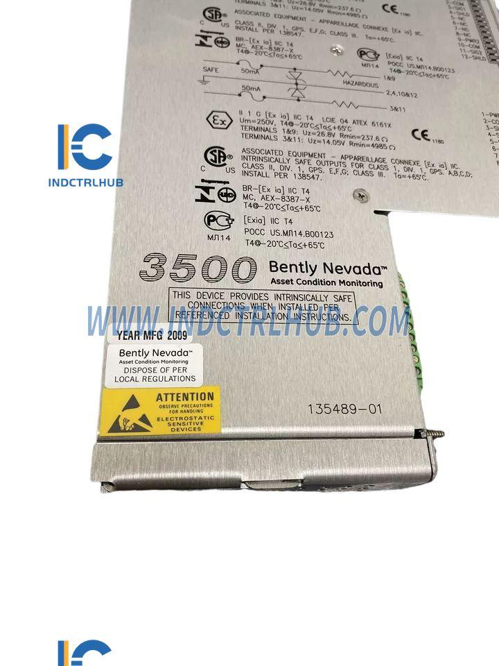 Bently Nevada 3500/42-04-00 I/O Module with internal barriers