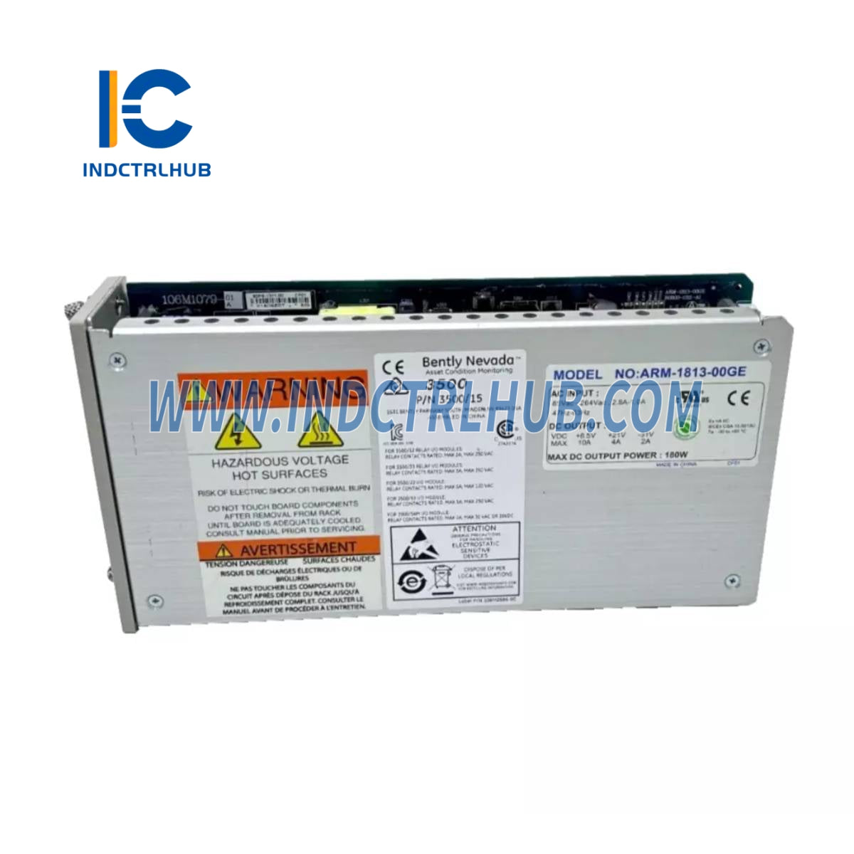 Bently Nevada 3500/15-05-05-01 106M1079-01+106M1081-01 3500/15 AC and DC Power Supplies