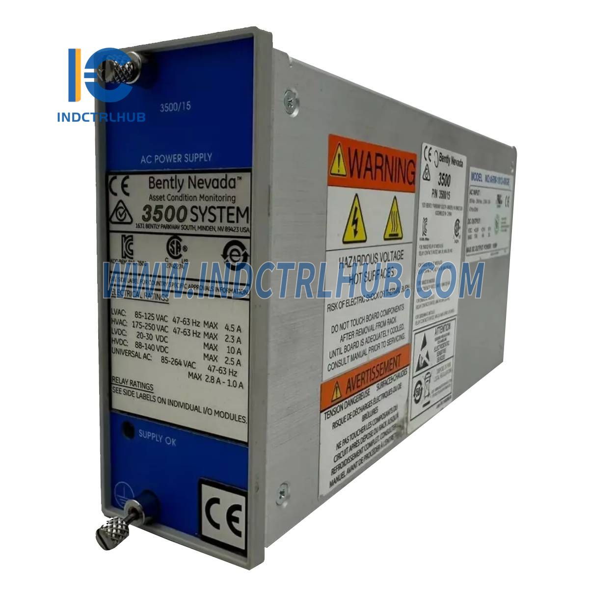 Bently Nevada 3500/15-07-07-00 AC and DC Power Supplies