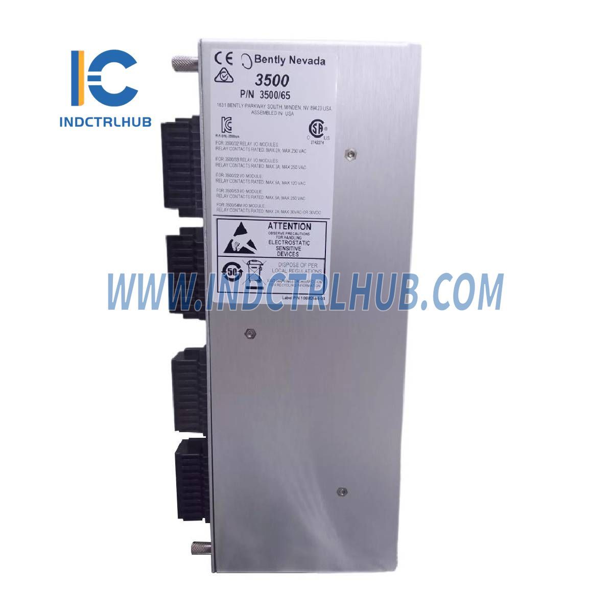 Bently Nevada 3500/65-01-00 145988-02+172103-01 16-Channel Temperature Monitor