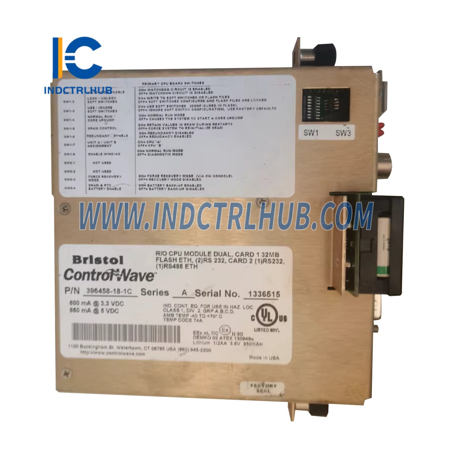 Emerson 396458-18-1 ControlWave CPU Module