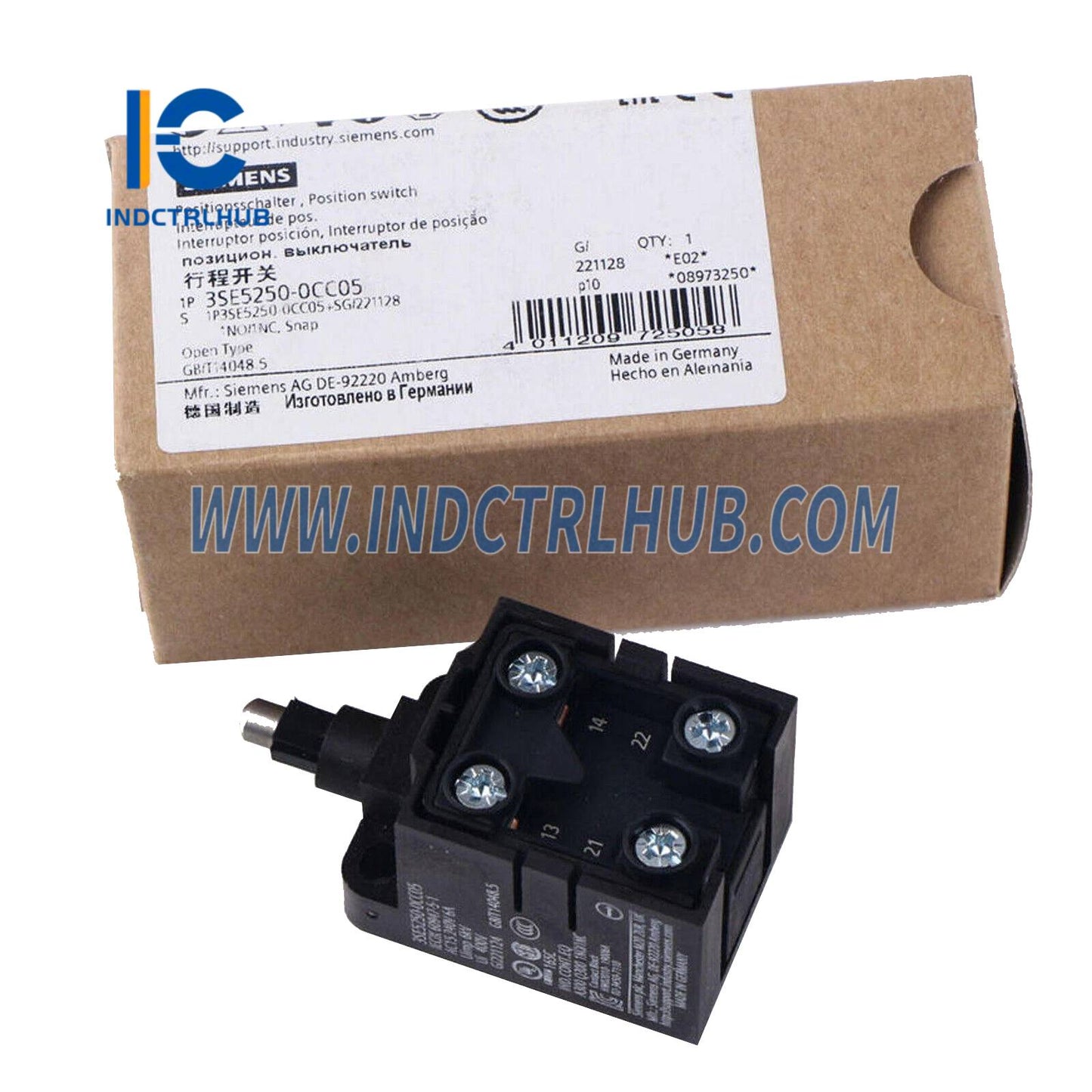 Siemens 3SE5250-0CC05 Position switch, plastic enclosure
