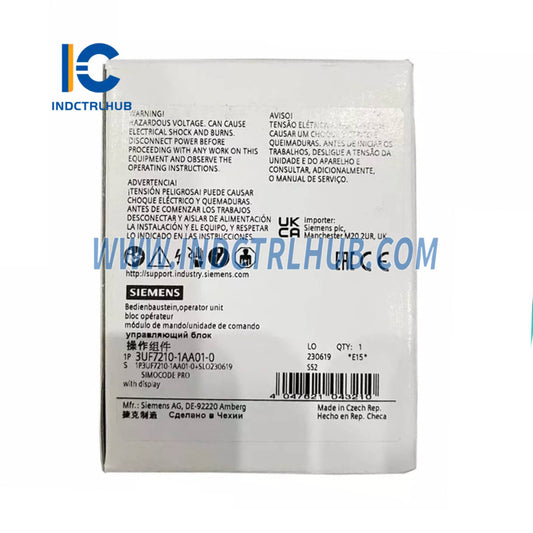 Siemens 3UF7210-1AA01-0 Operator panel with display