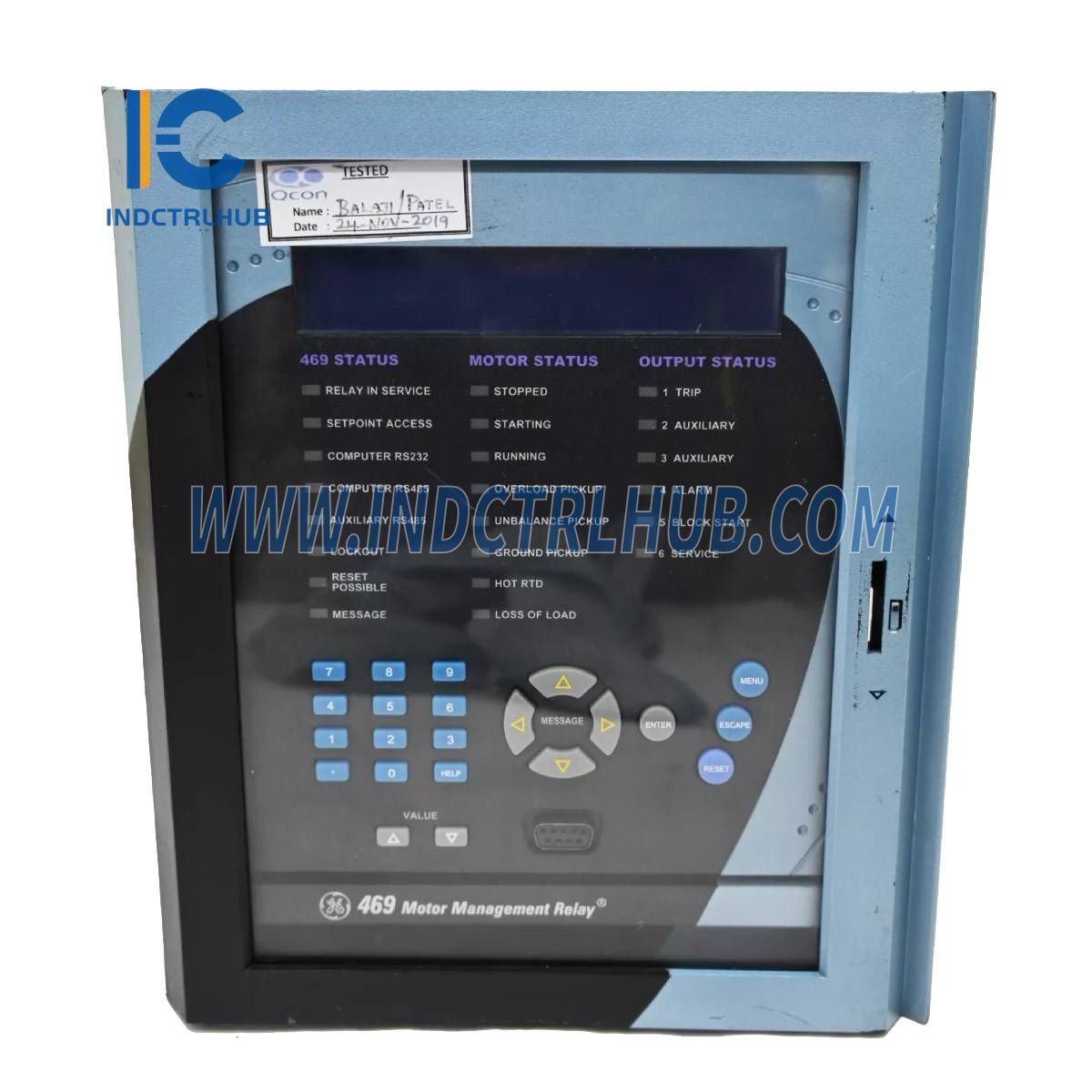 GE 469-P1-HI-A20-E Motorbestuursrelê