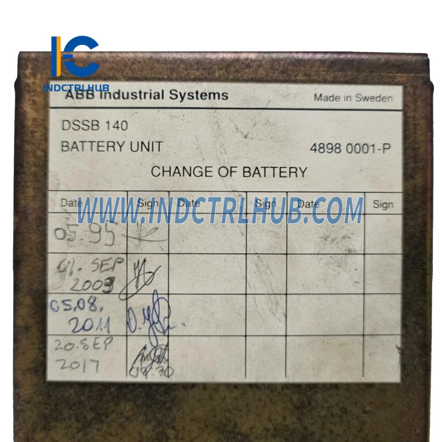 48980001-P | ABB DSSB140 Battery Unit