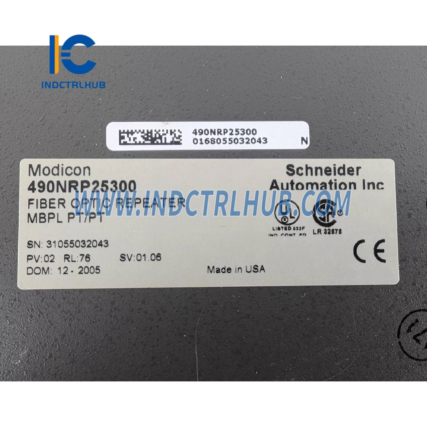 Schneider 490NRP25300 Modicon Fiber Optic Repeater