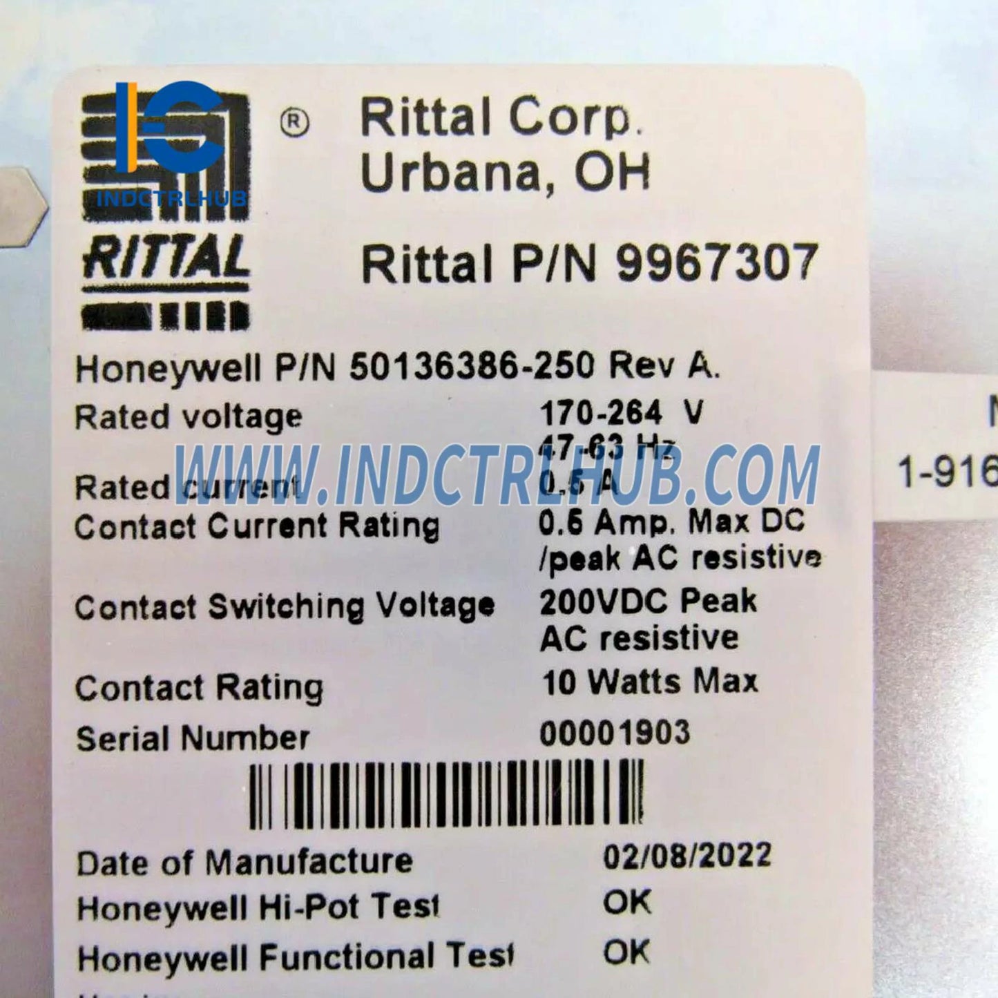 Honeywell 50136386-250 Alarmlı Fan Montajı