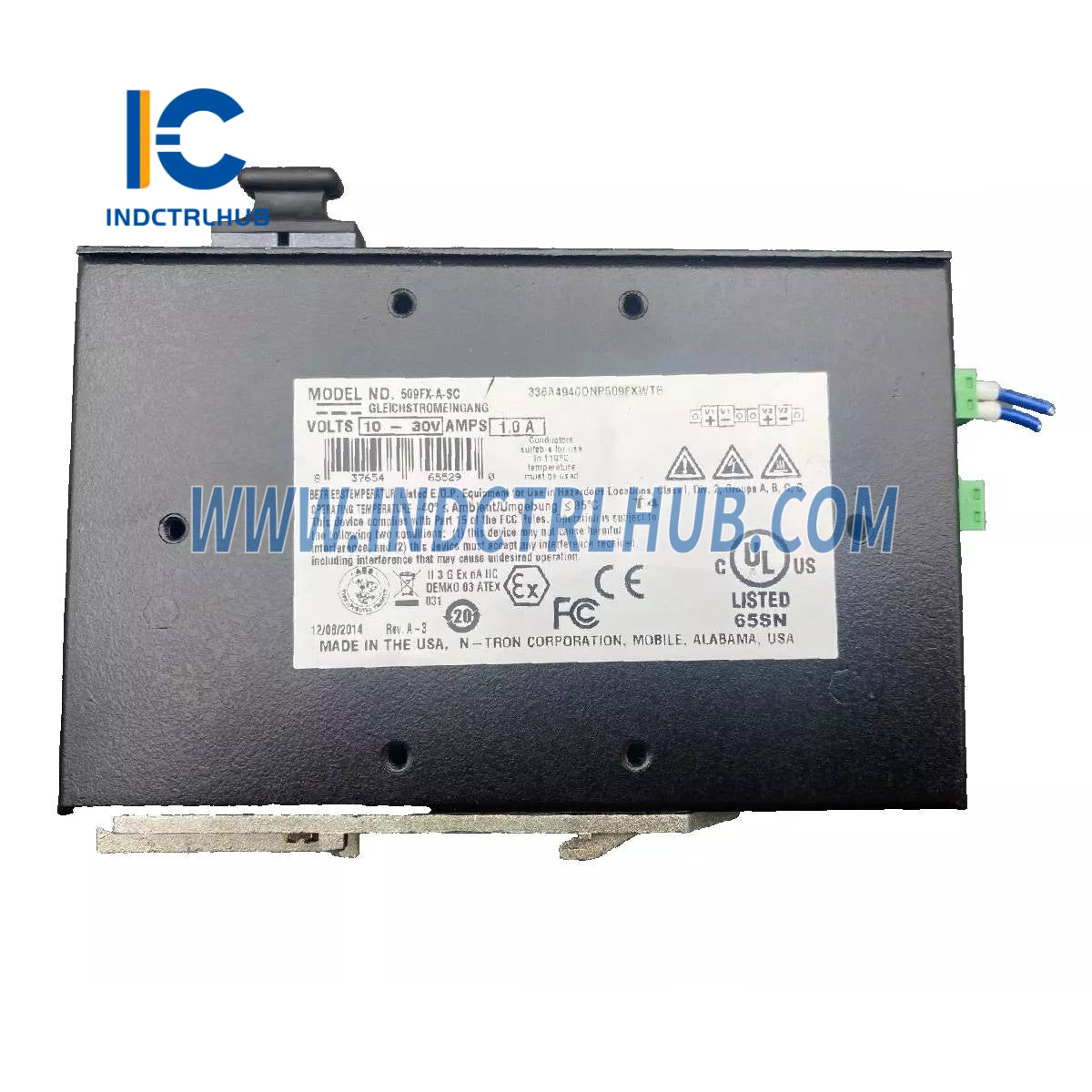 N-TRON 509FX ipari Ethernet kapcsoló