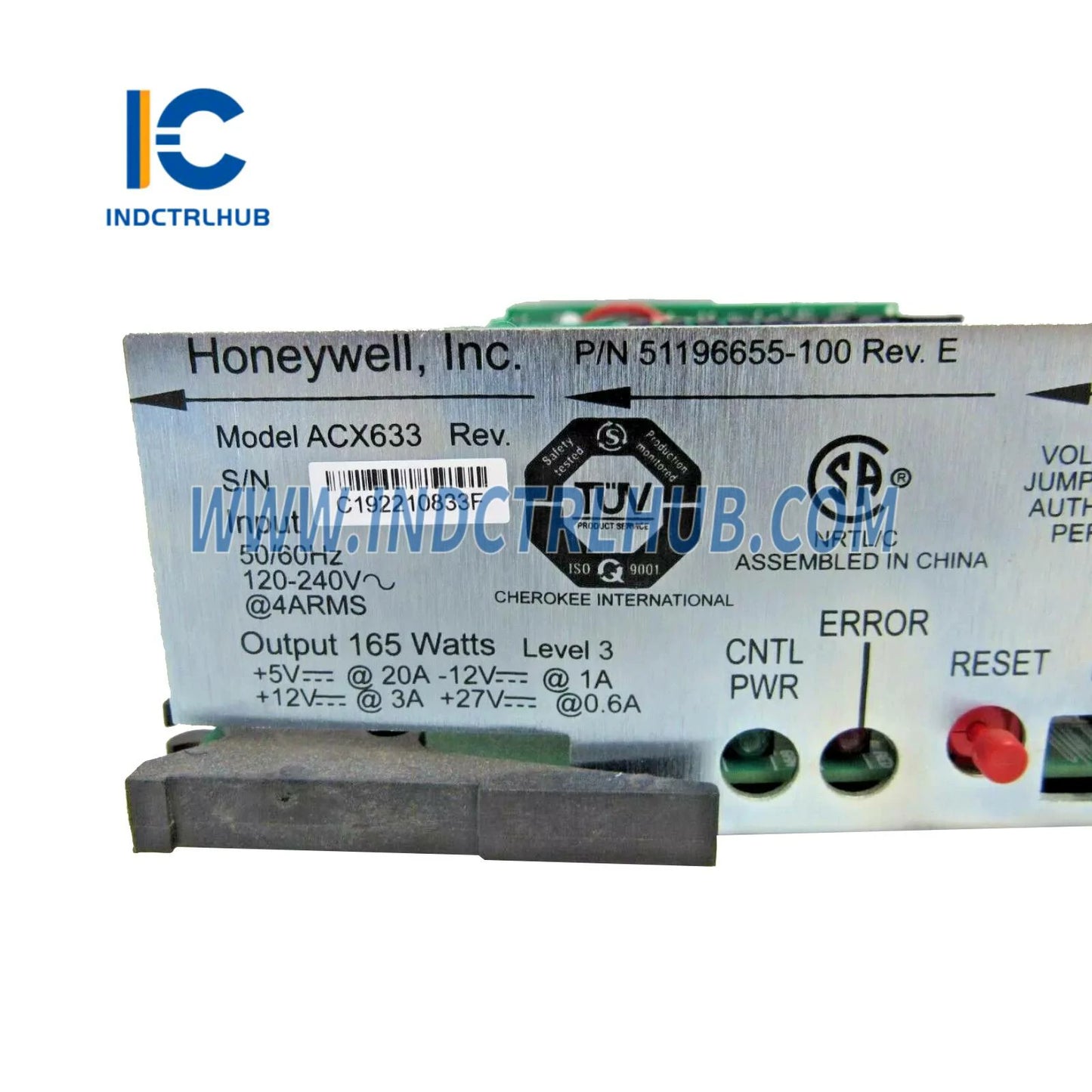 Honeywell 51196655-100 REV E TDC 3000 modul napajanja