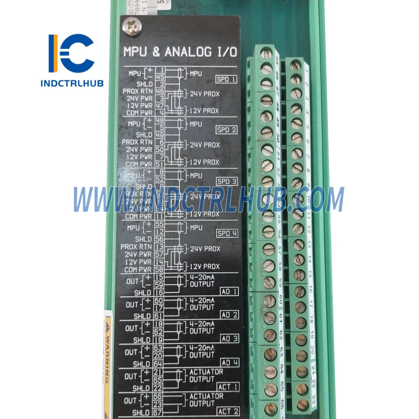 Woodward 5501-371 MicroNet Simplex MPU & AIO FTM