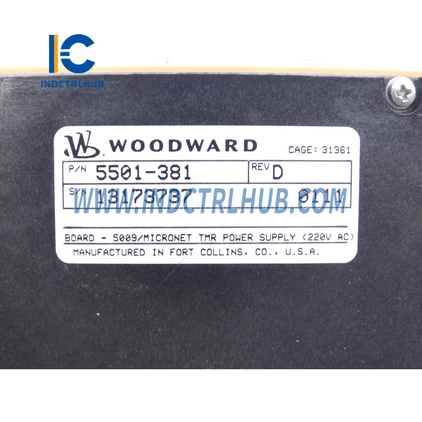 Woodward 5501-381 MicroNet CPU Module