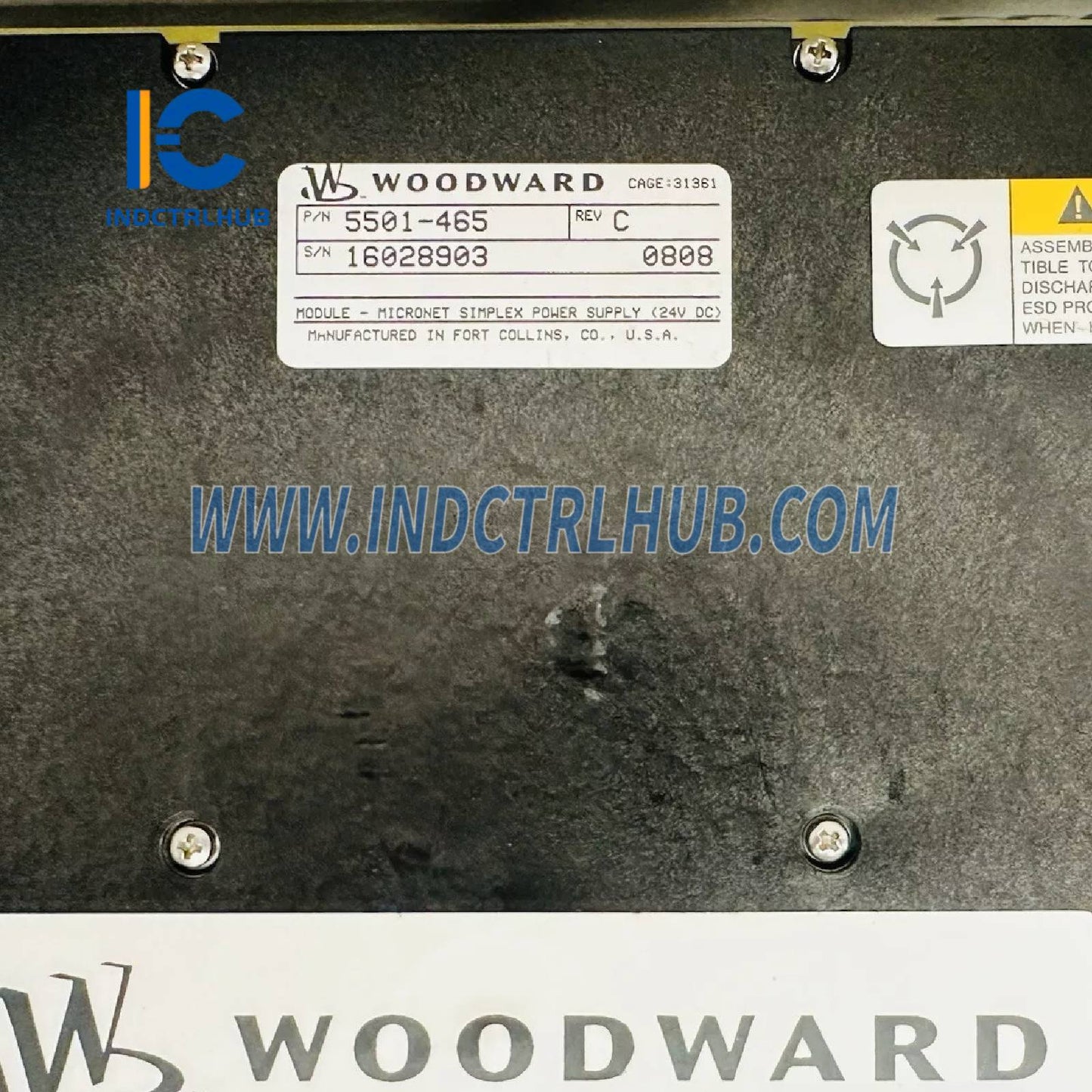 Woodward 5501-465 MicroNet Simplex Stromversorgungsmodul