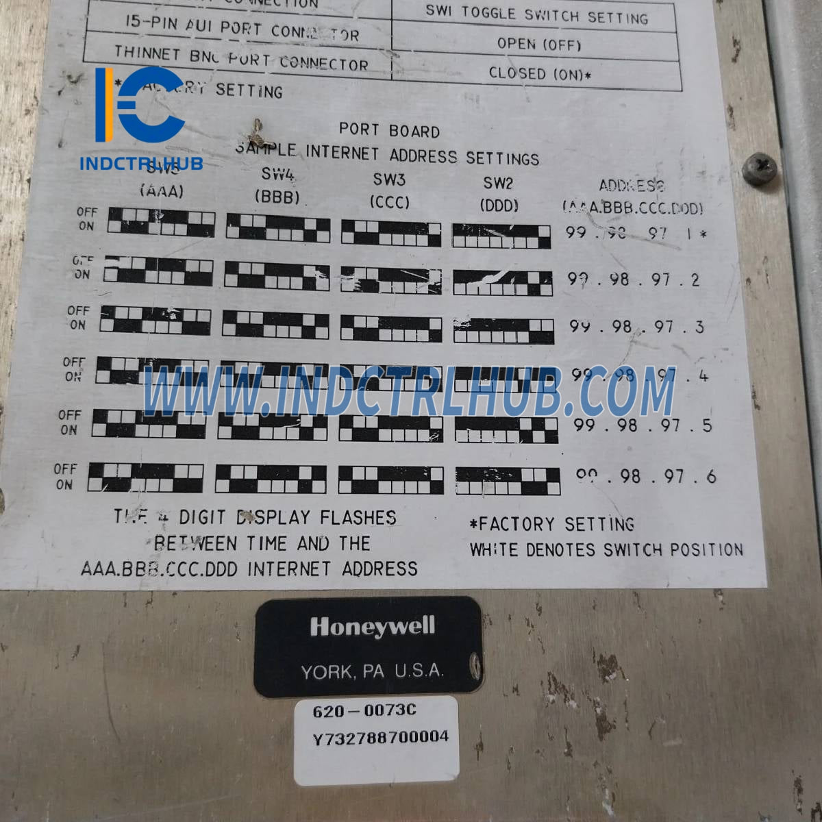 Honeywell 620-0073C Ethernet slučkový procesorový modul
