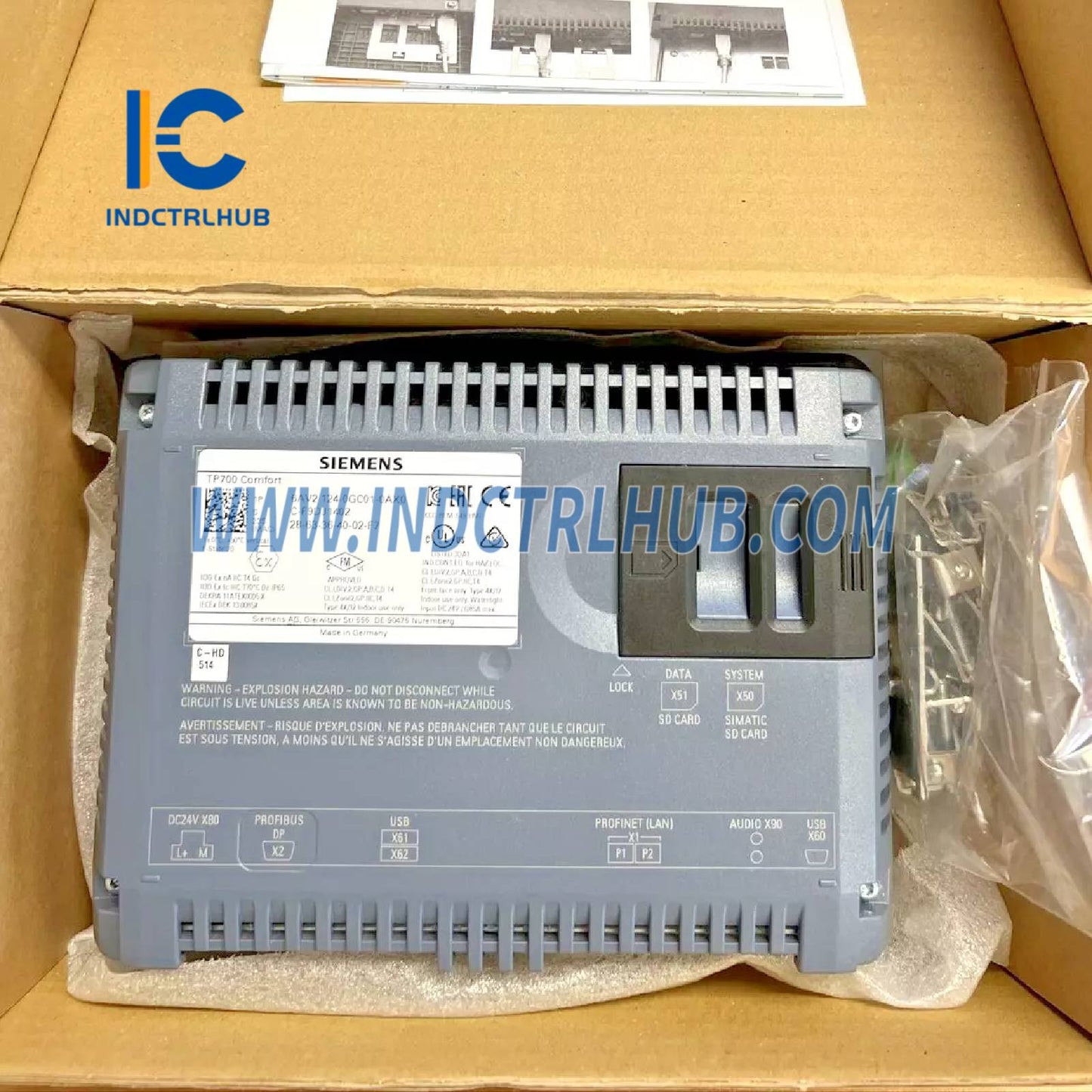 Siemens 6AV2124-0GC01-0AX0 SIMATIC HMI TP700 Comfort