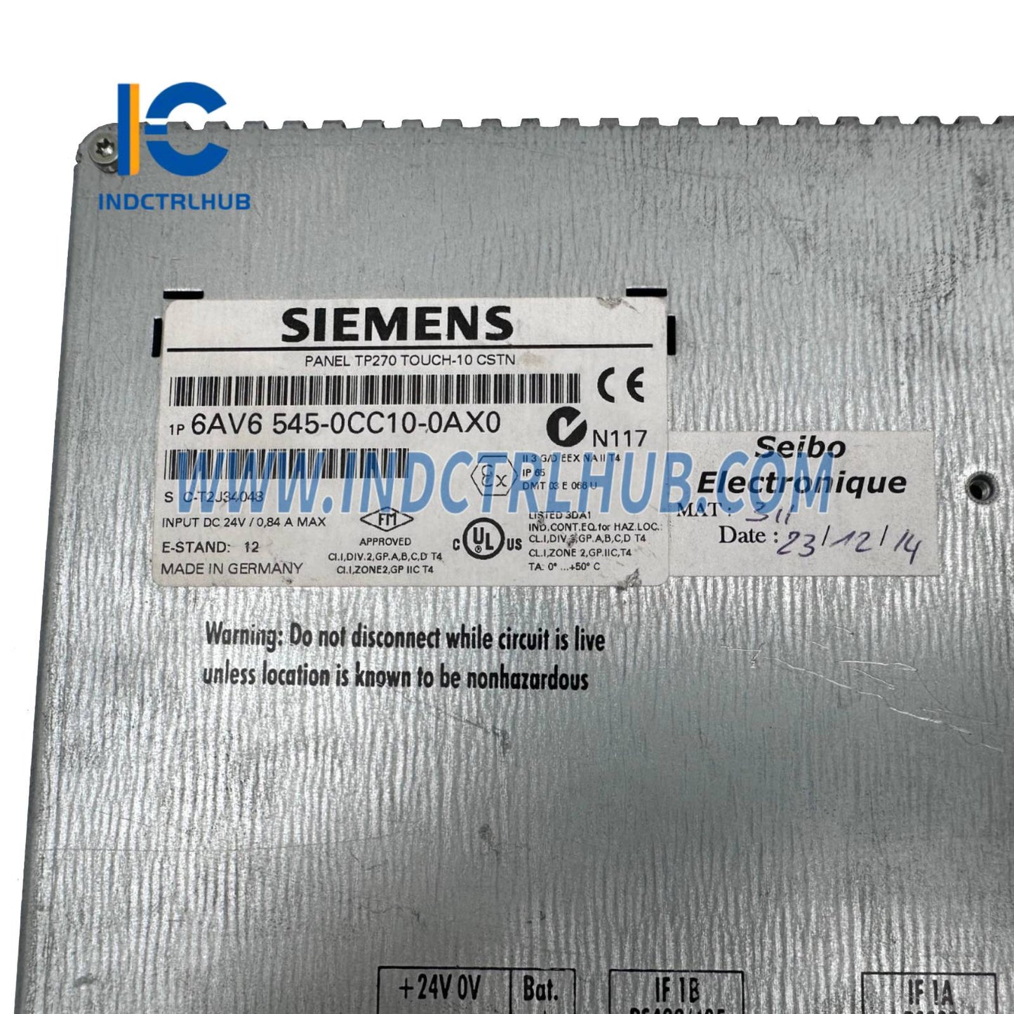 Siemens 6AV6545-0CC10-0AX0 SIMATIC TP 270 10” Touch panel