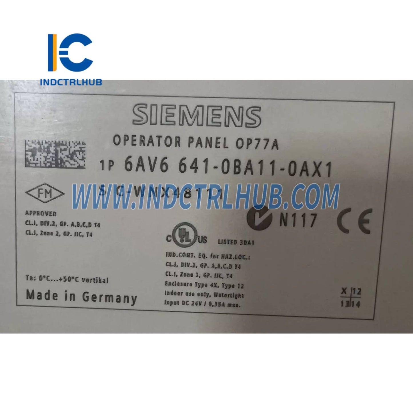 Siemens 6AV6641-0BA11-0AX1 SIMATIC Operator Panel OP 77A