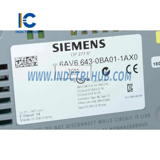 Siemens 6AV6643-0BA01-1AX0 SIMATIC OP 277 6_ operativni panel