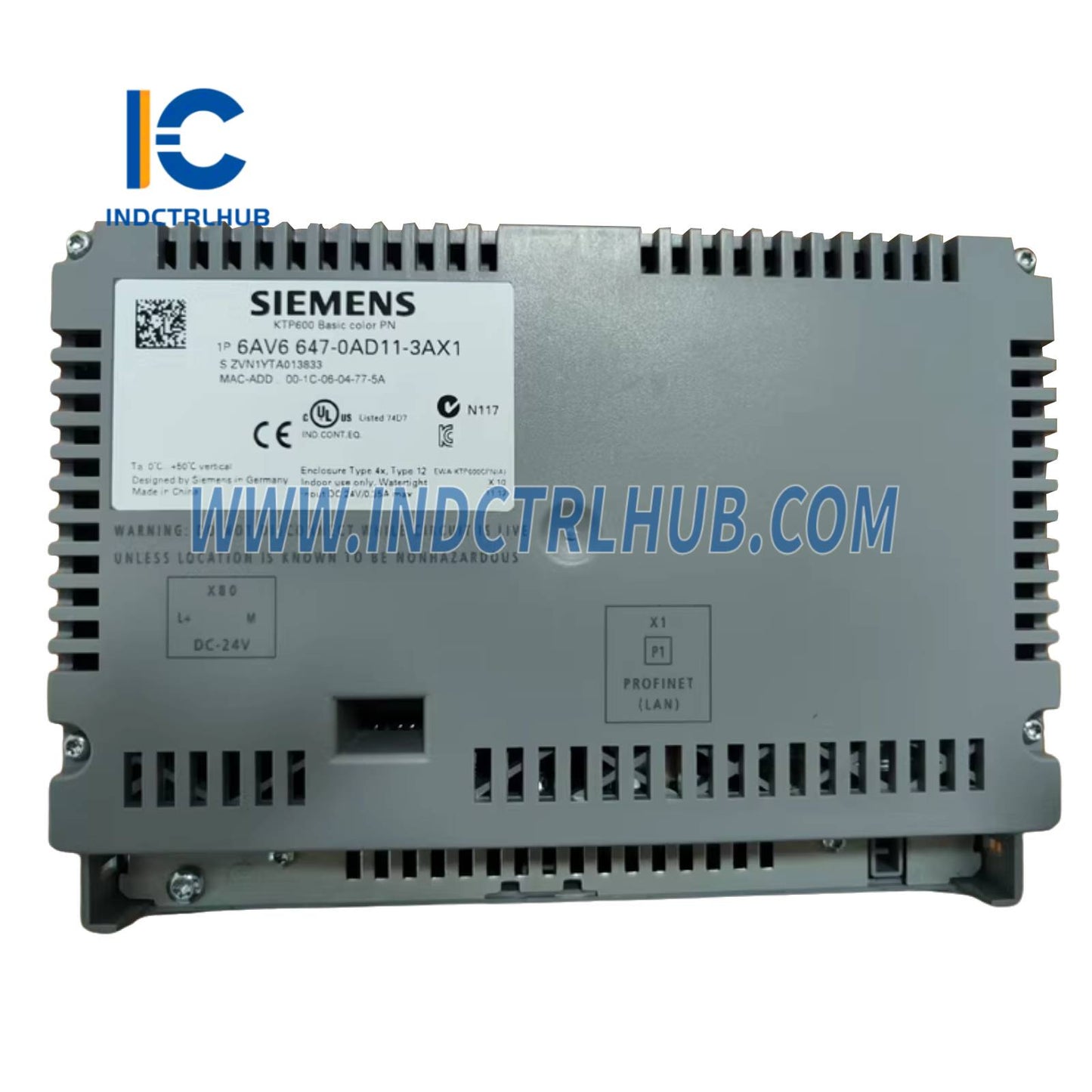 Siemens 6AV6647-0AD11-3AX1 SIMATIC HMI KTP600 Basic Color PN