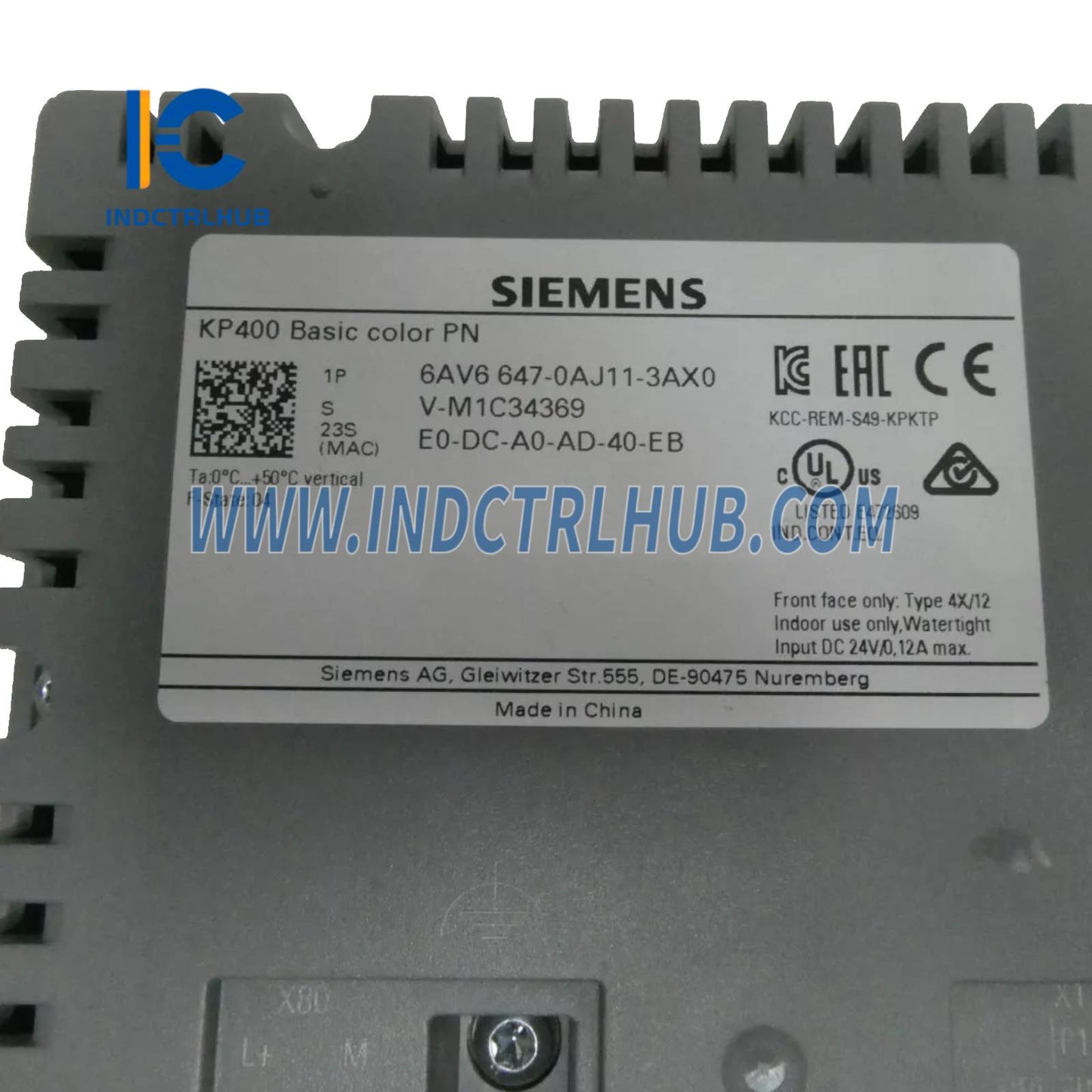 Siemens 6AV6647-0AJ11-3AX0 SIMATIC HMI KP400 Osnovni Boja PN
