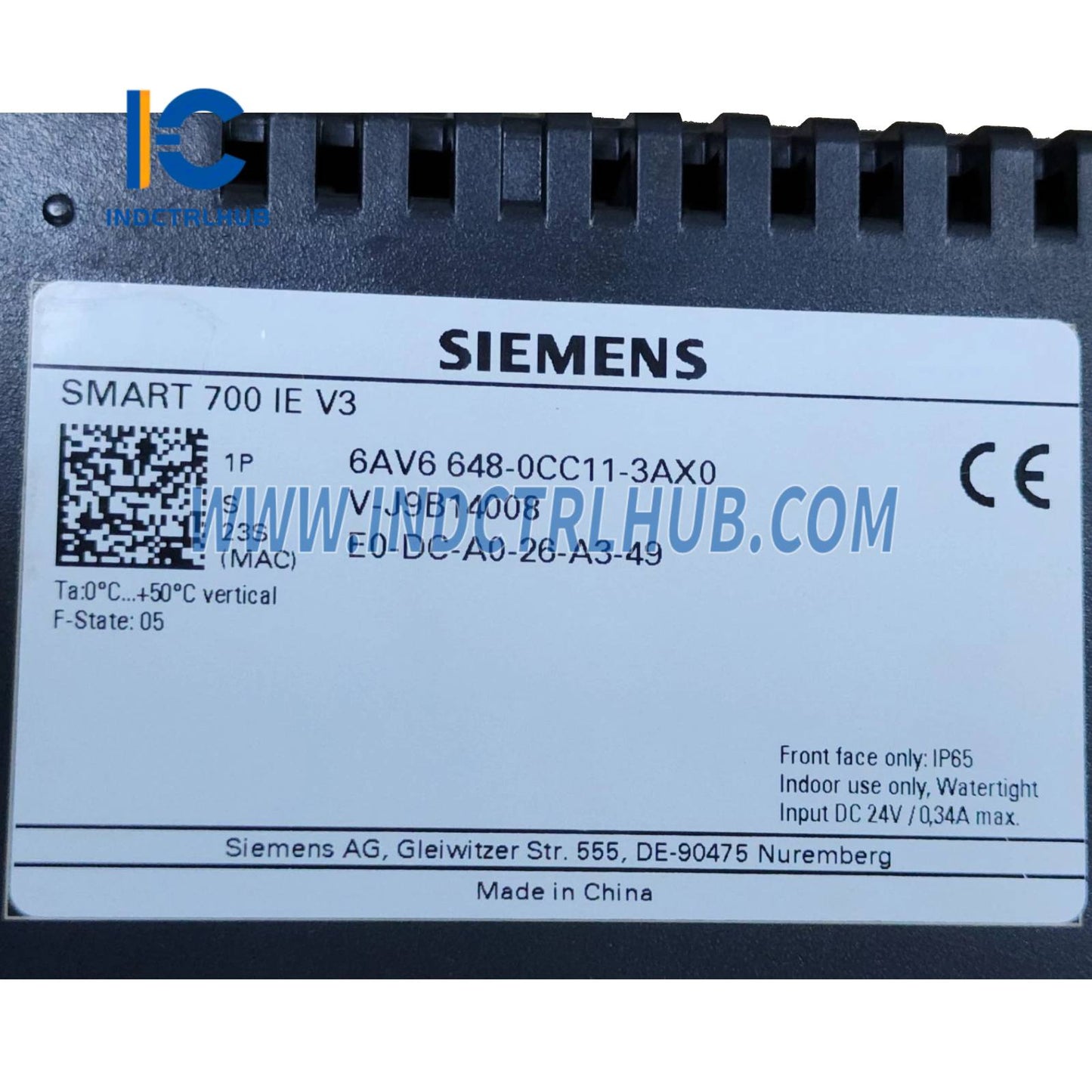 Siemens 6AV6648-0CC11-3AX0 SIMATIC HMI SMART 700 IE V3