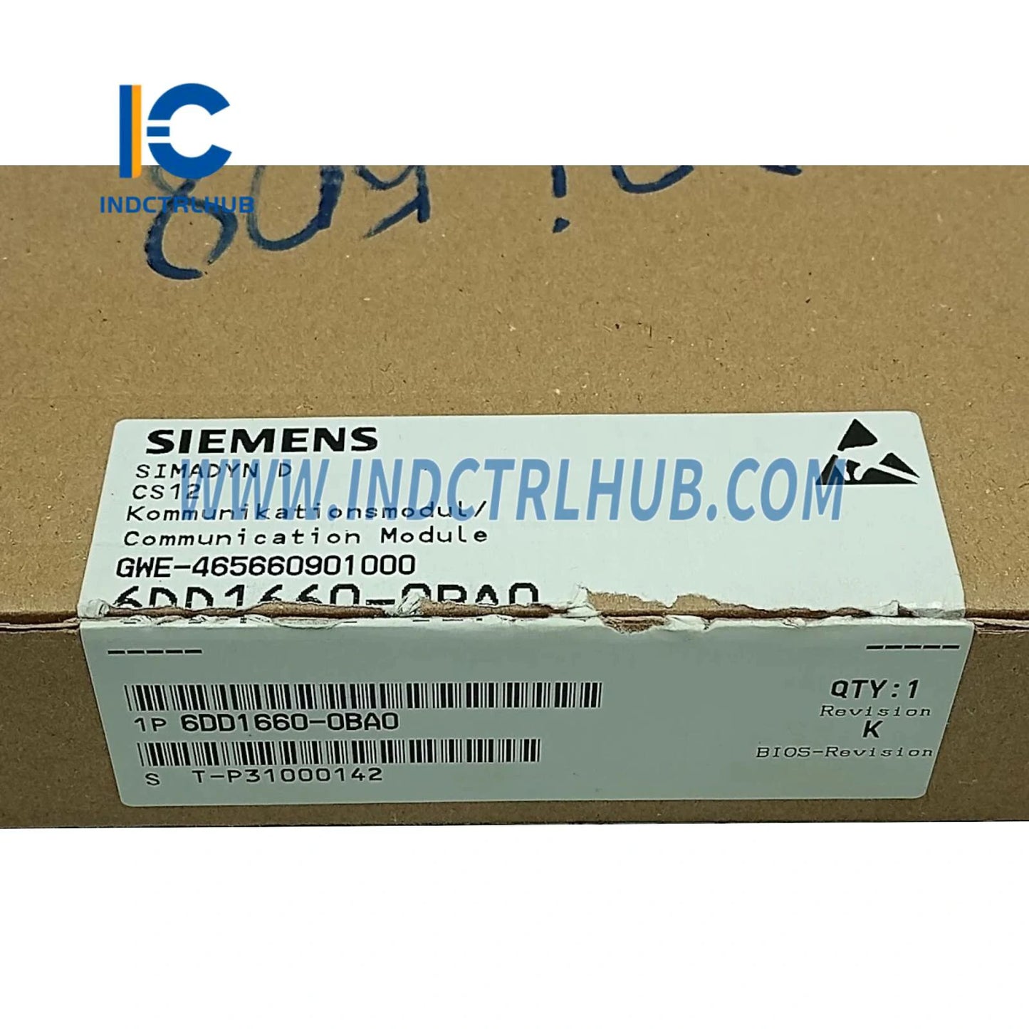 Siemens 6DD1660-0BA0 SIMADYN D CS12 Fiber Optic Communication Module