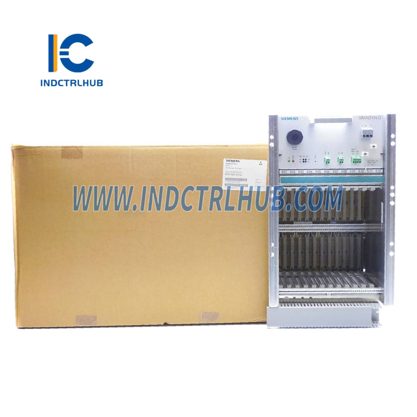 Siemens 6DD1682-0CC0 SIMADYN D Subrack SR12.1, 24V DC