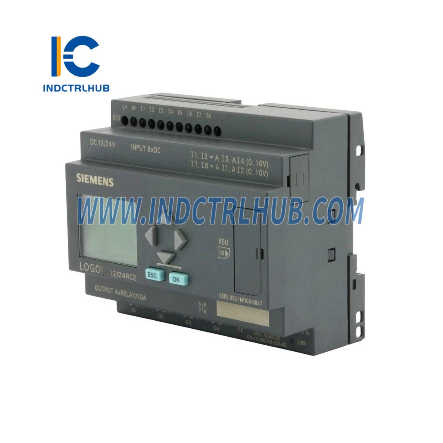 Siemens 6ED1052-1MD00-0BA7 LOGO! 12/24RCE, modul logika