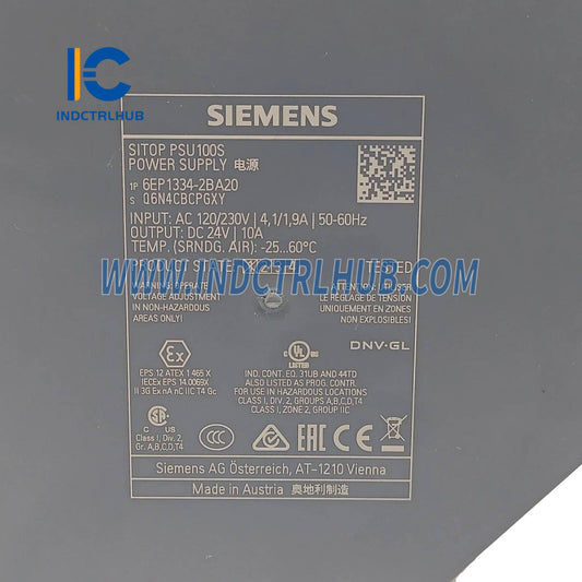 סימנס 6EP1334-2BA20 SITOP PSU100S ספק כוח מייצב 24 V / 10 A