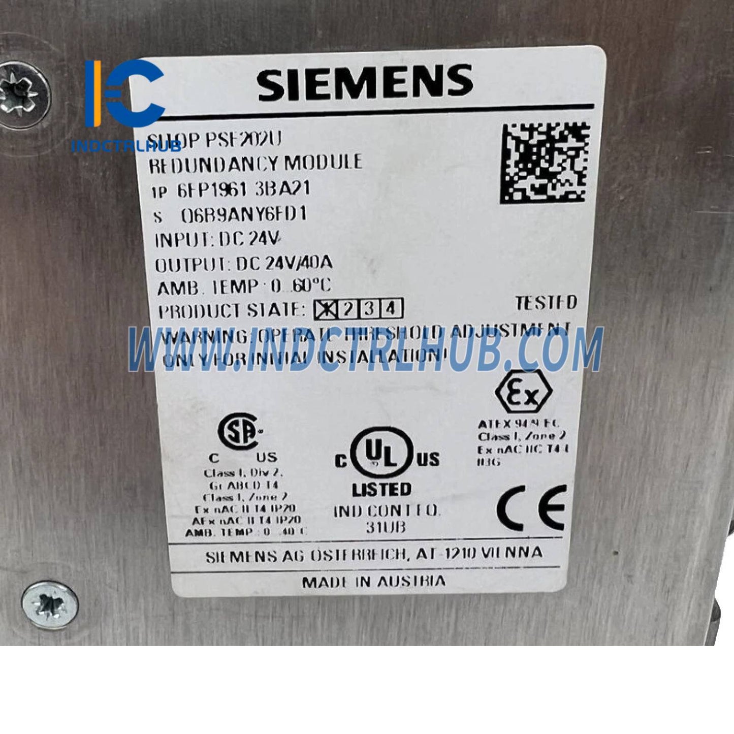 Siemens 6EP1961-3BA21 Redundancy module