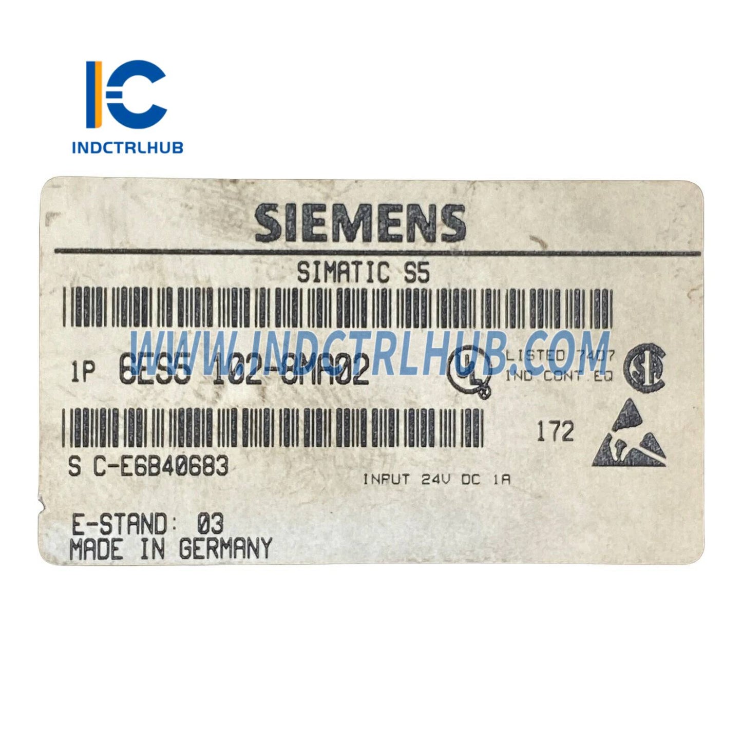 Siemens 6ES5102-8MA02 SIMATIC S5, CPU 102 Орталық өңдеу блогы
