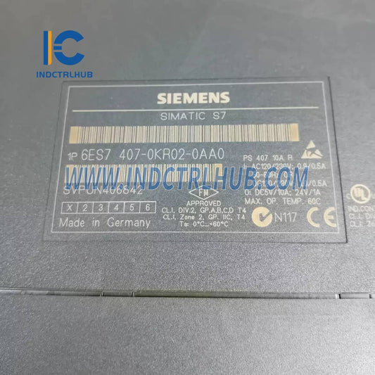 Siemens 6ES7407-0KR02-0AA0 SIMATIC S7-400, napájací zdroj PS407