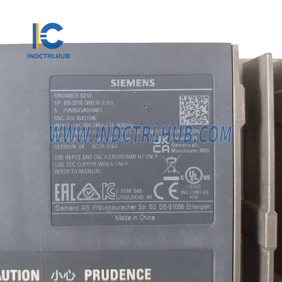 Siemens 6SL3210-5HB10-2UF0 SINAMICS S210 servo pohonový systém
