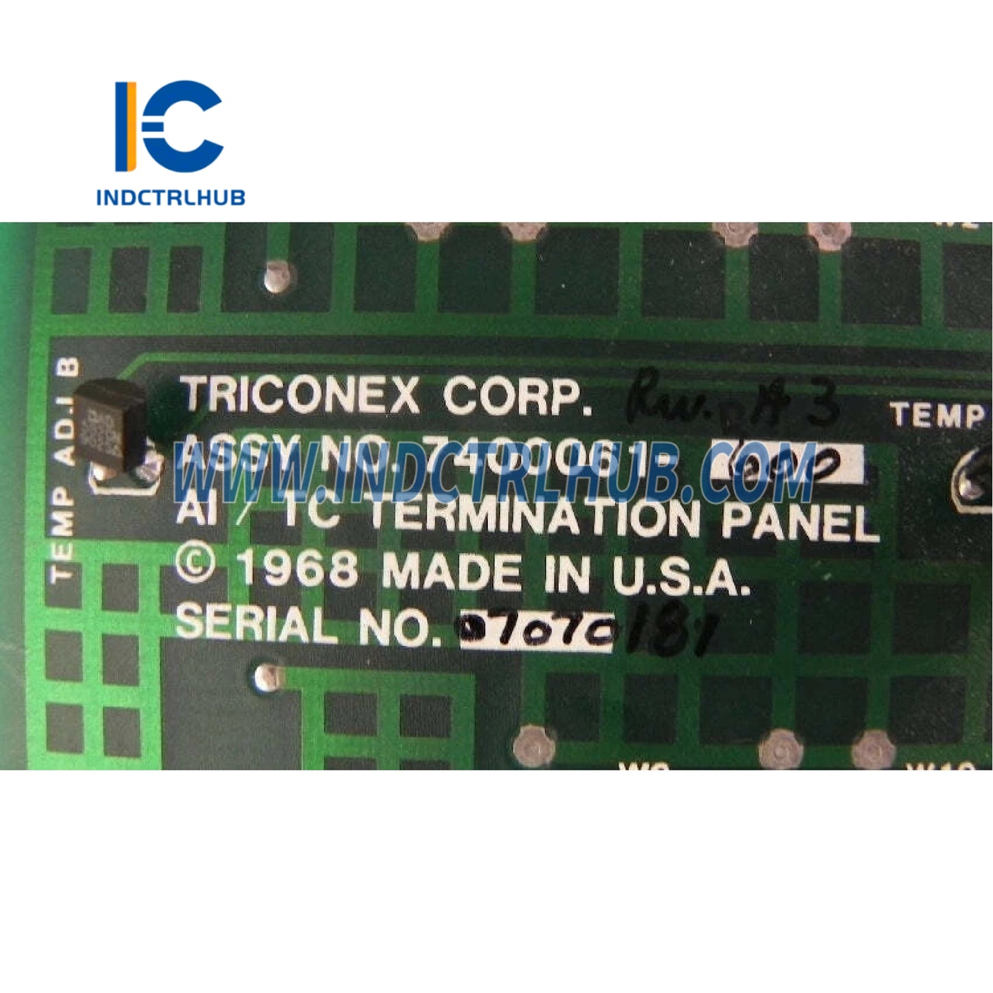 Triconex 7400061-600 Termination Panel