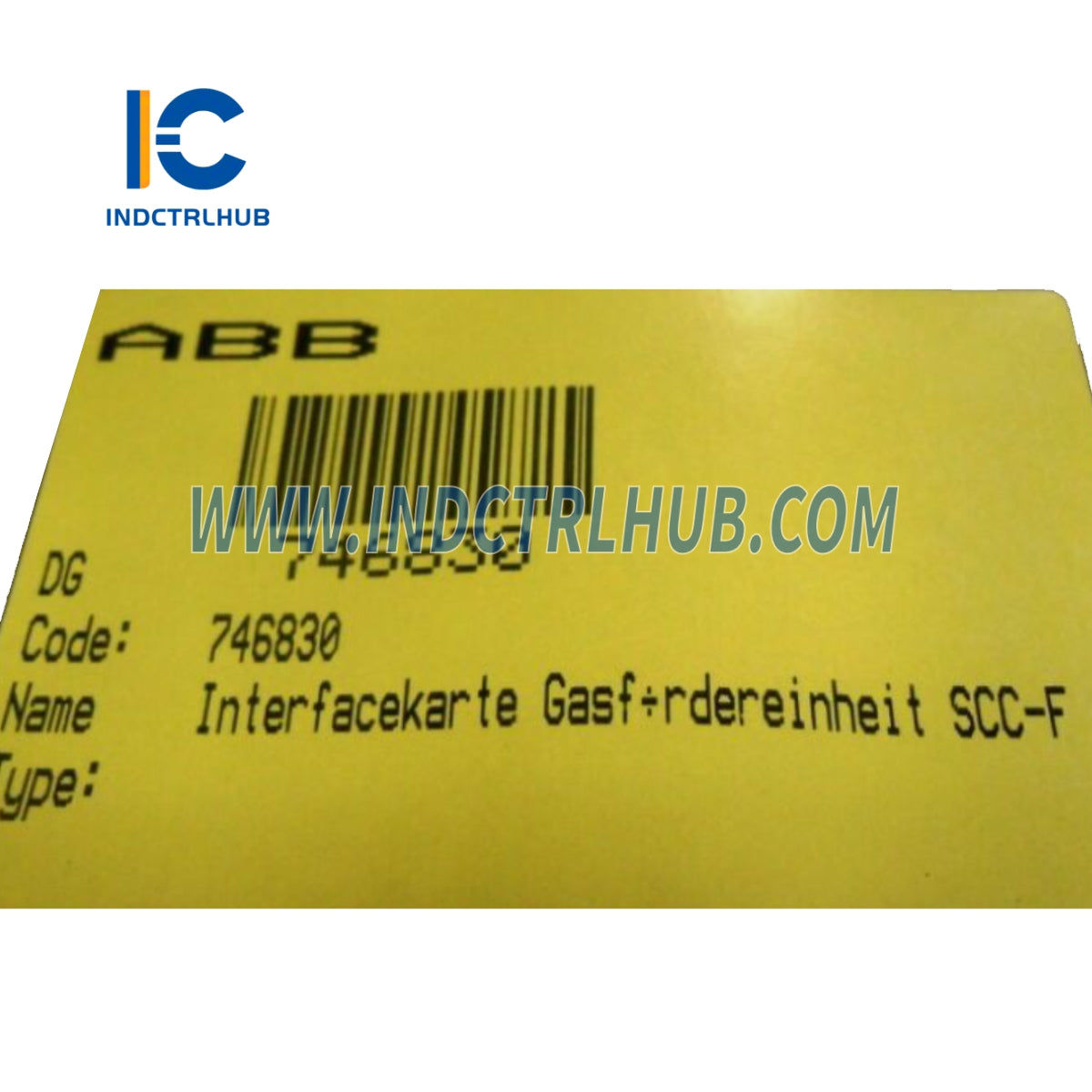 746830 | כרטיס ממשק ABB ליחידת הזנת גז SCC-F