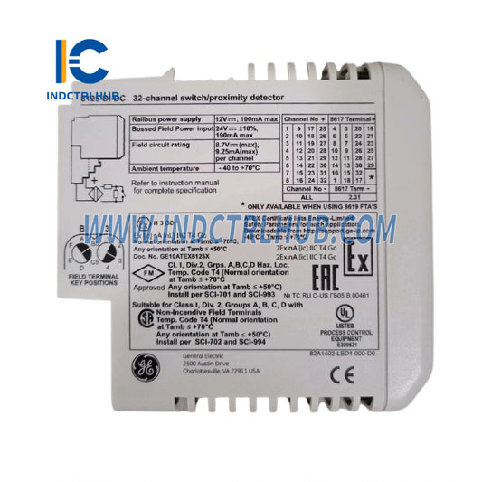 GE 8125-DI-DC PAC8000 32-Kanal Raqamli Kirish Moduli