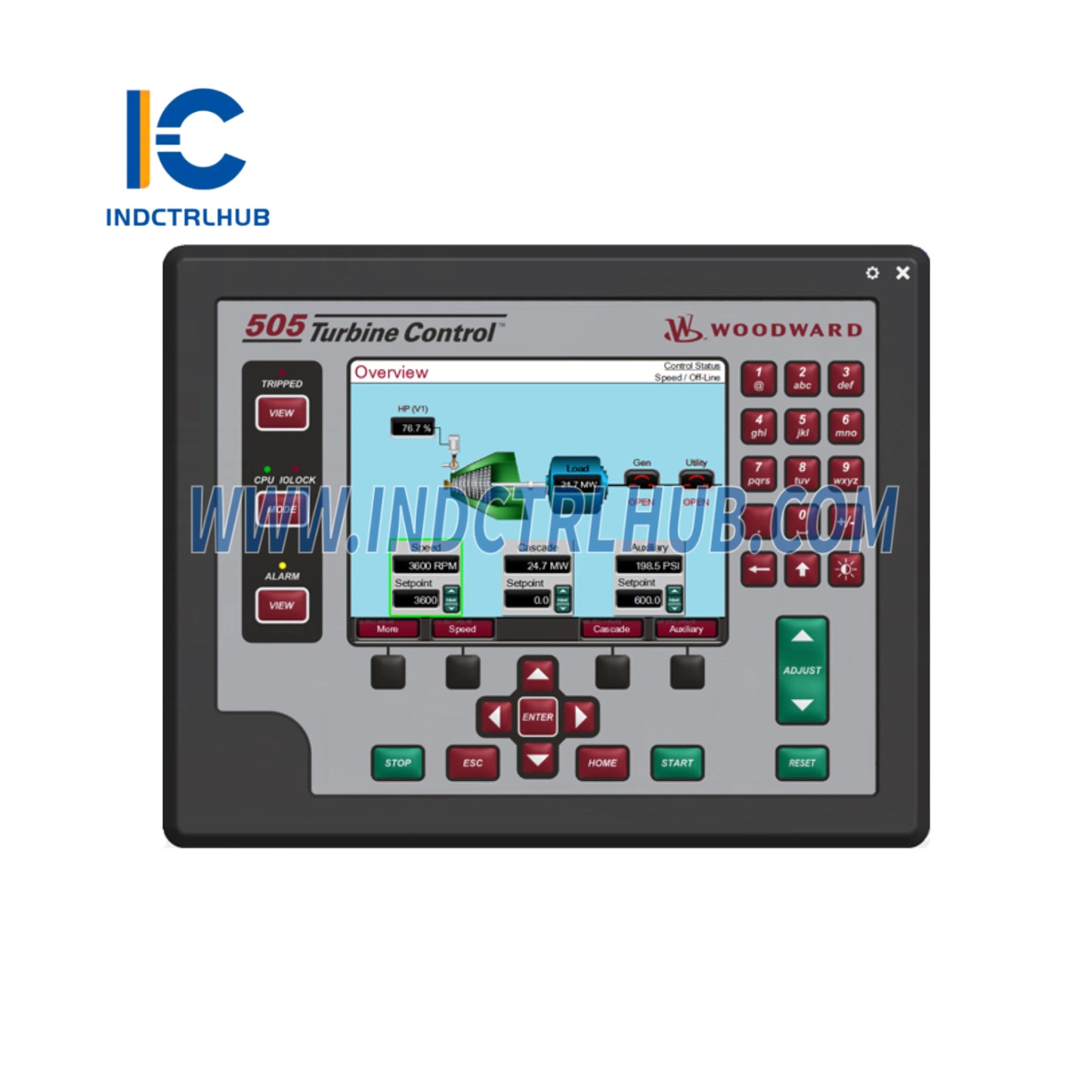 Controlador digital de turbina Woodward 8200-1340 505D