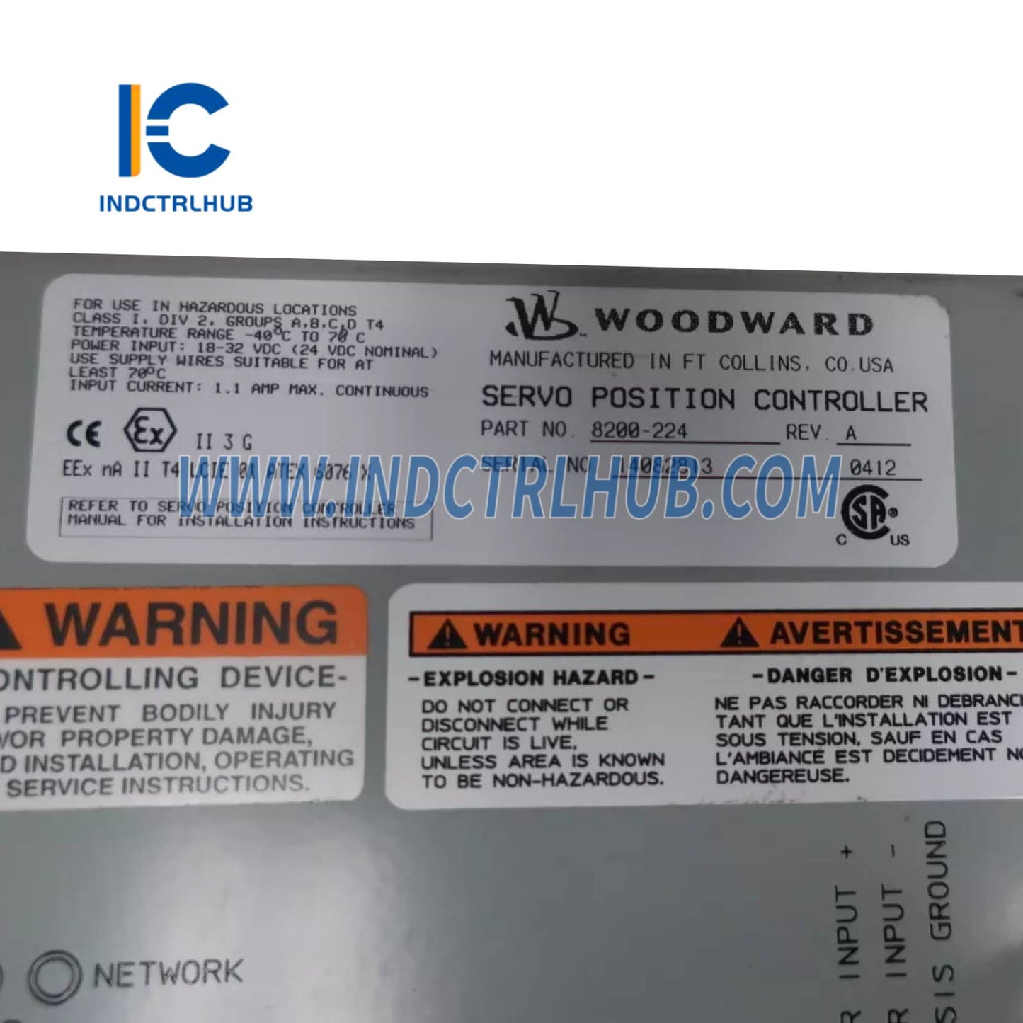 Woodward 8200-224 Servopositionsregler