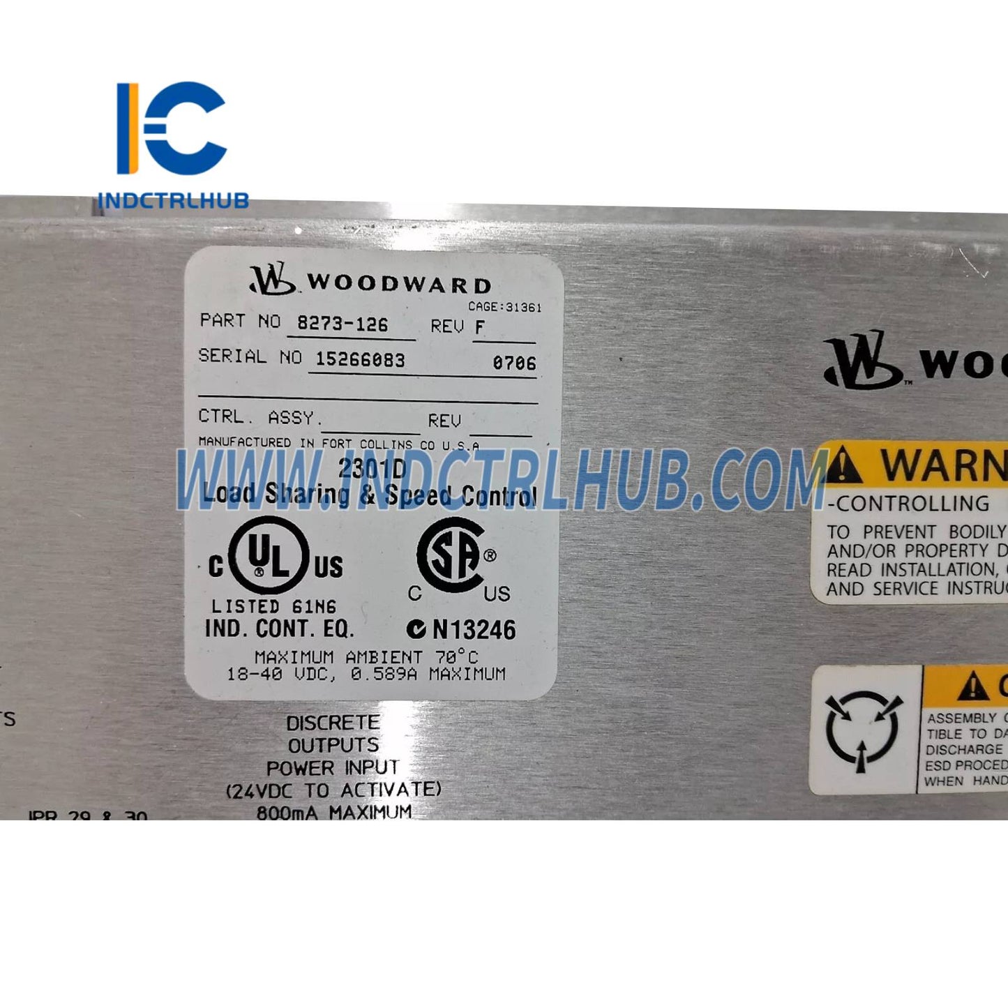 Woodward 8273-126 Dijital Yük Paylaşımı ve Hız Kontrolü