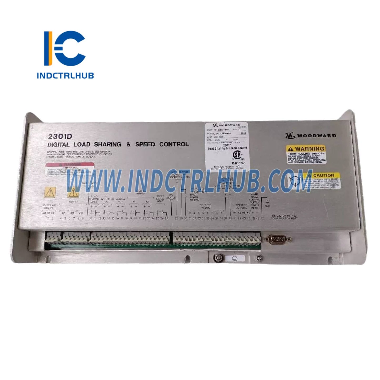 Woodward 8273-140 2301D Control Digital de Compartición de Carga y Velocidad
