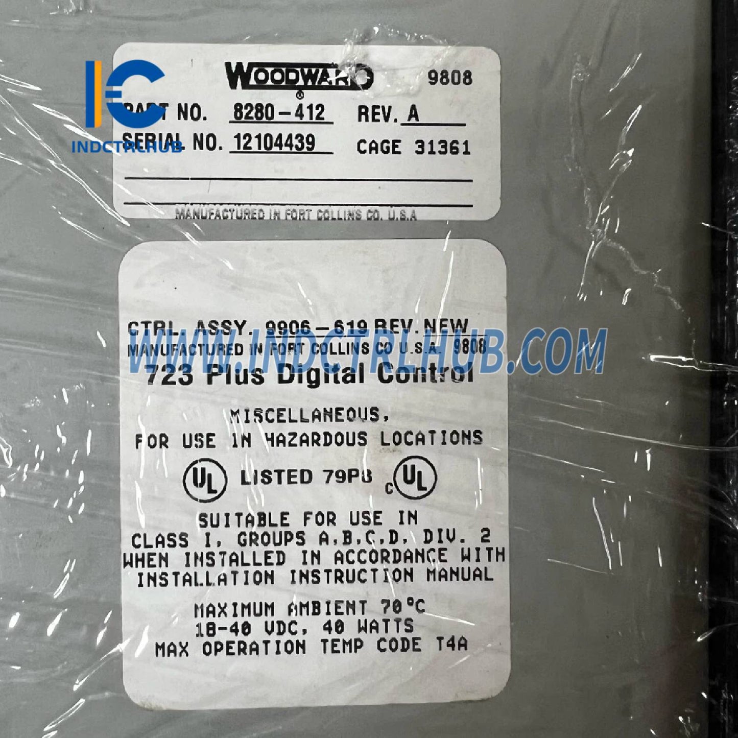 Woodward 8280-412 723PLUS Digital Speed Control