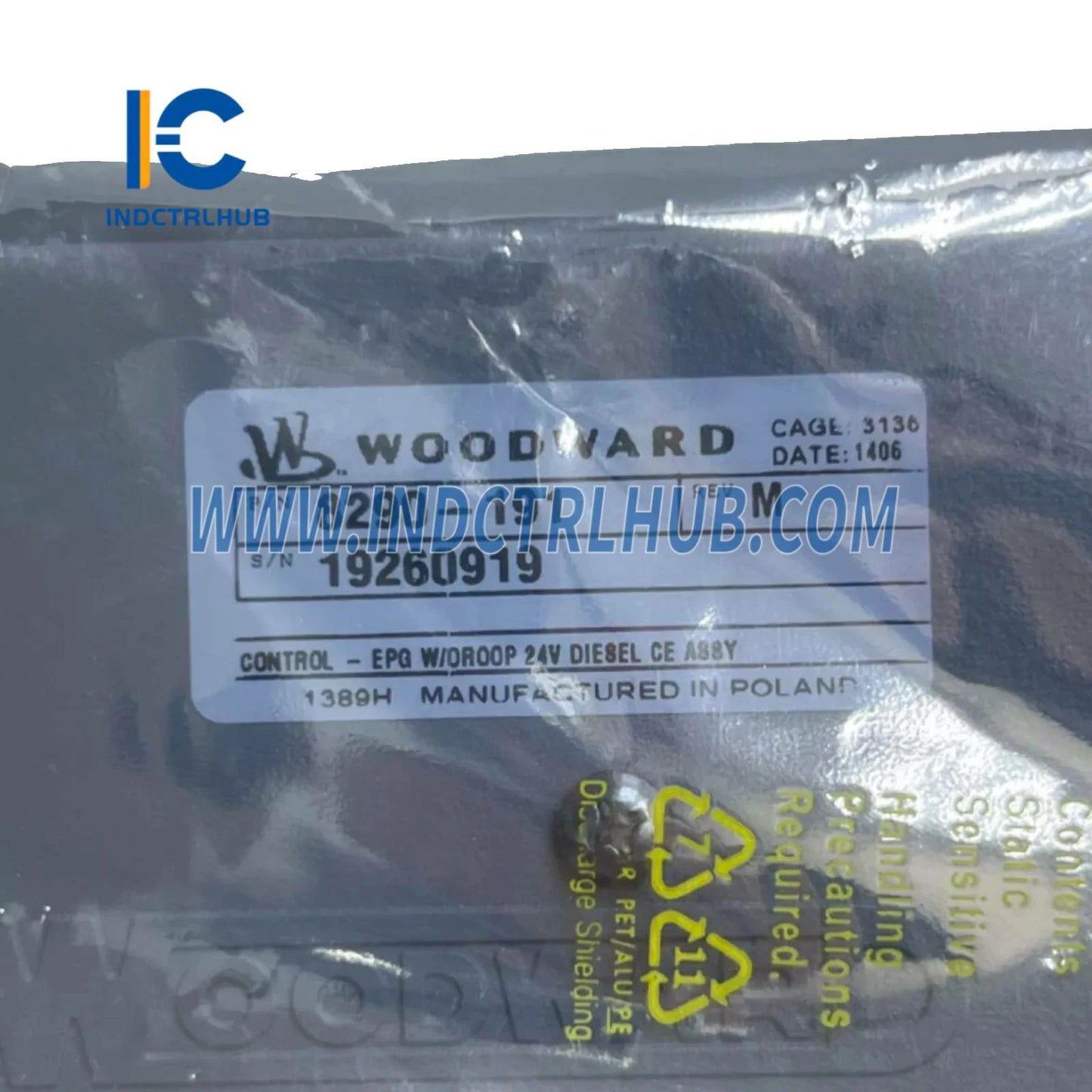 Woodward 8290-191 Elektr energiyasi bilan ishlaydigan boshqaruvchi (EPG)