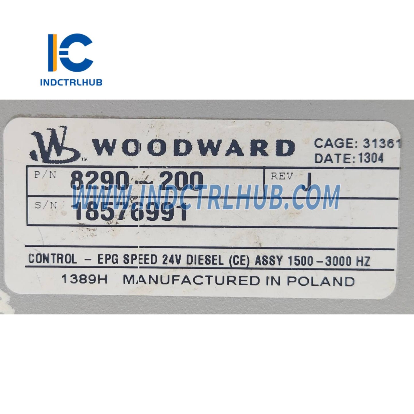 Woodward 8290-200 Electrically Powered Governor (EPG)