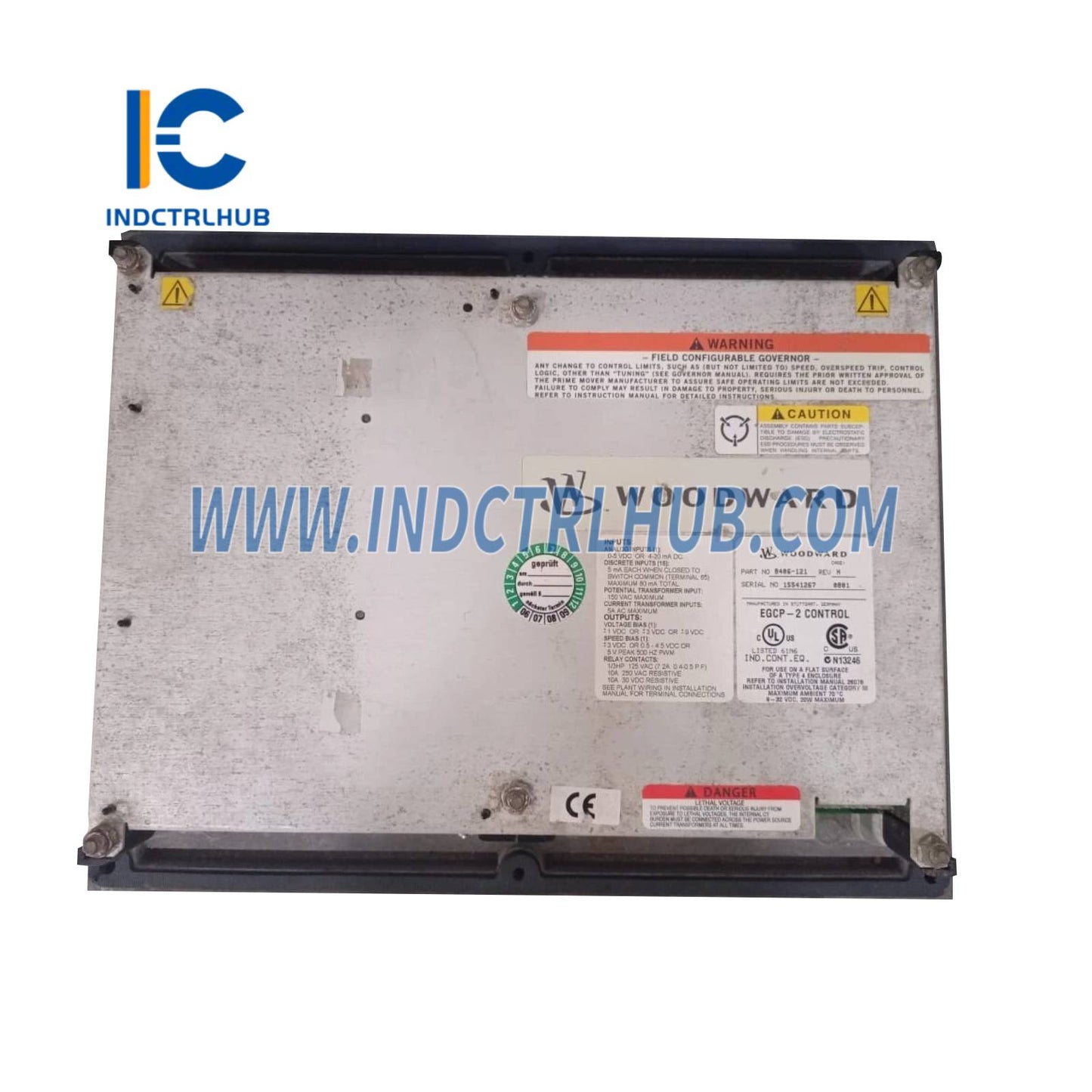 وودوارد 8406-121 REV. H EGCP-2 وحدة تحكم مولد المحرك