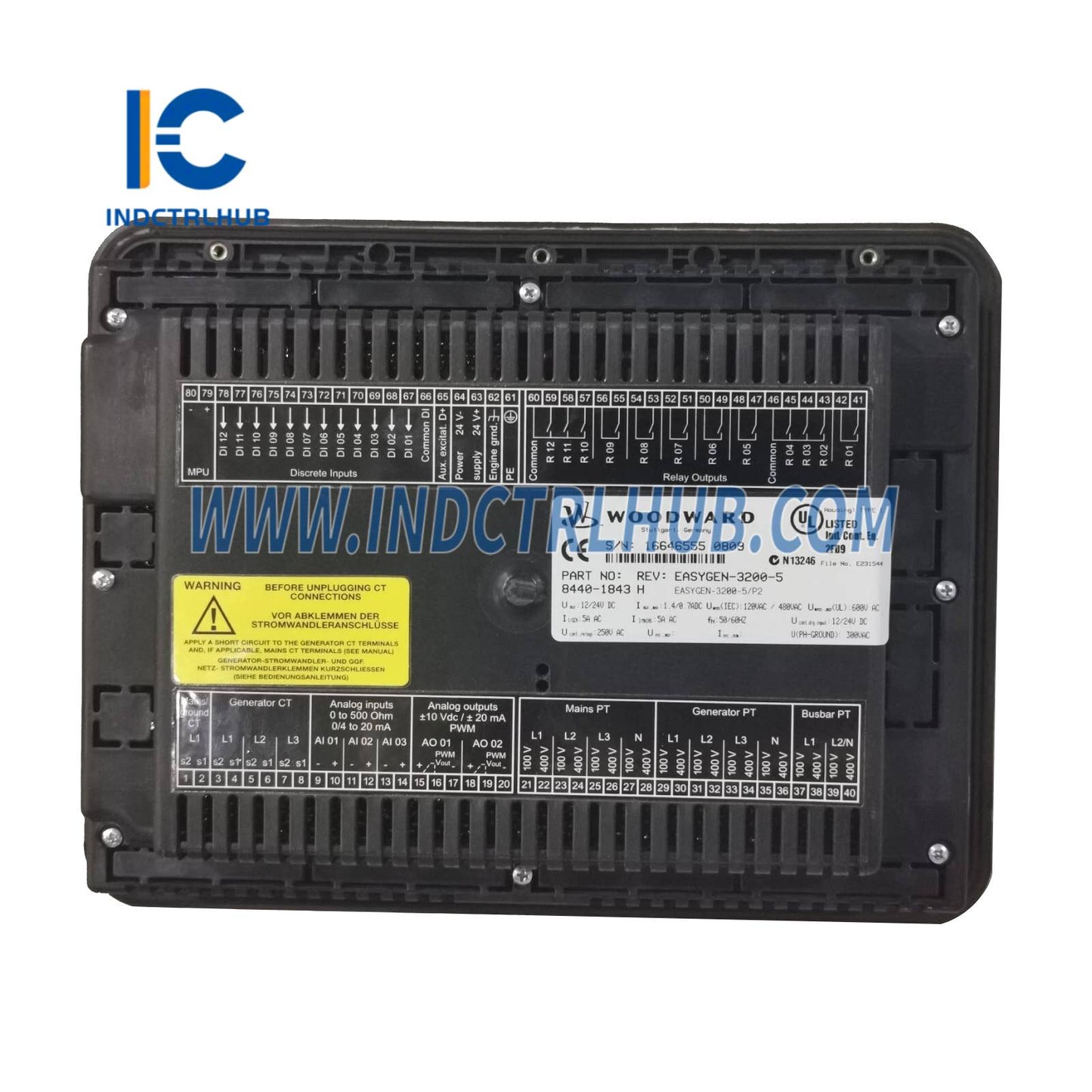 Woodward 8440-1843 easYgen-3500 Controlador de Grupo Electrógeno