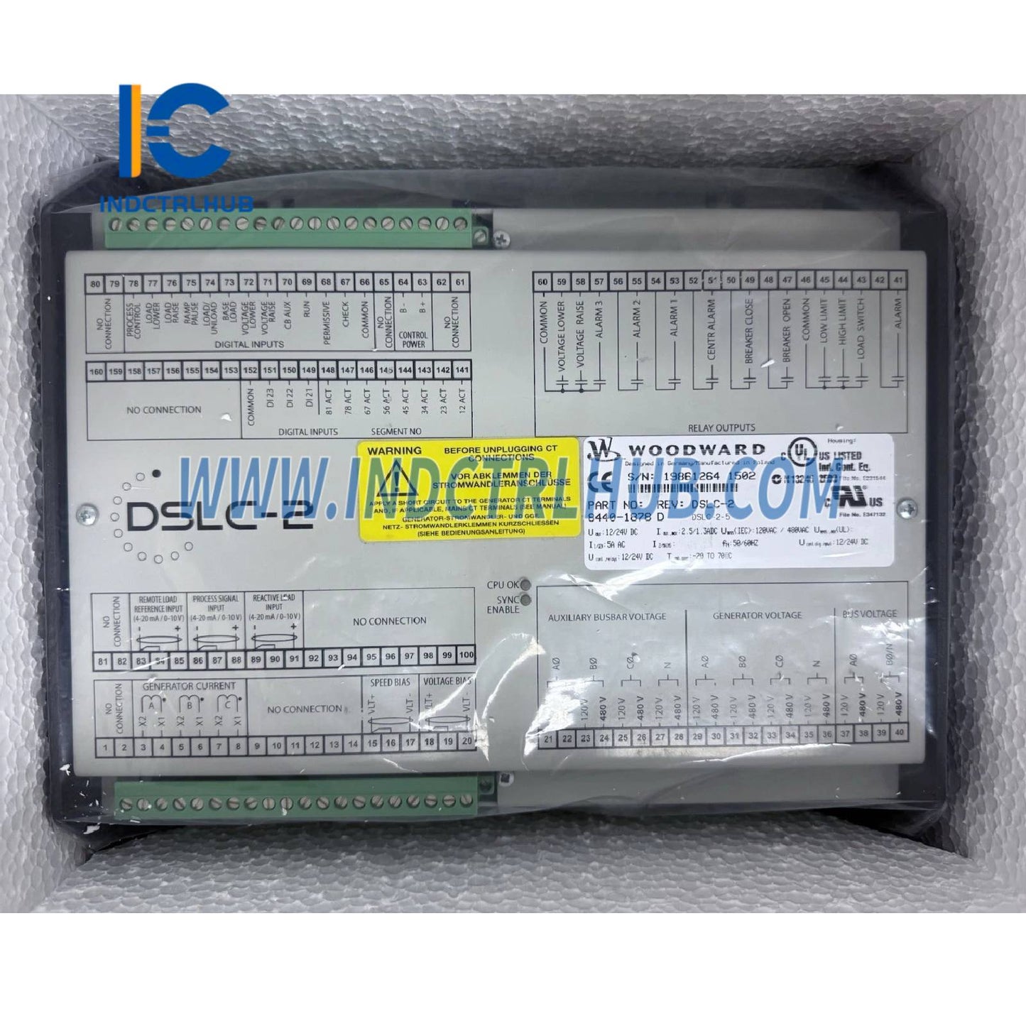 Woodward 8440-1878 easYgen-2500 Controlador de Grupo Electrógeno
