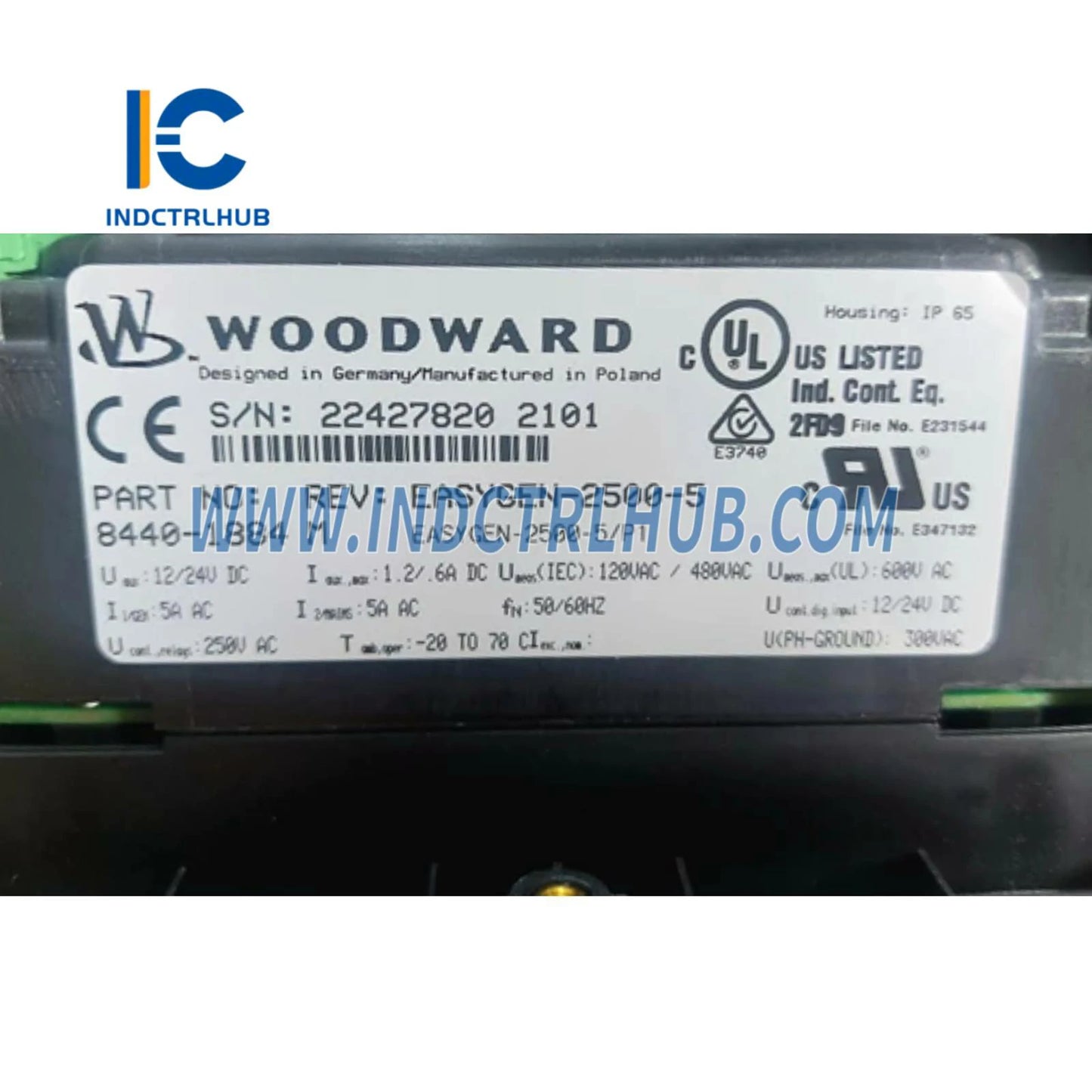 Controlador de Grupo Gerador Woodward 8440-1884M EasyGen-3200-5