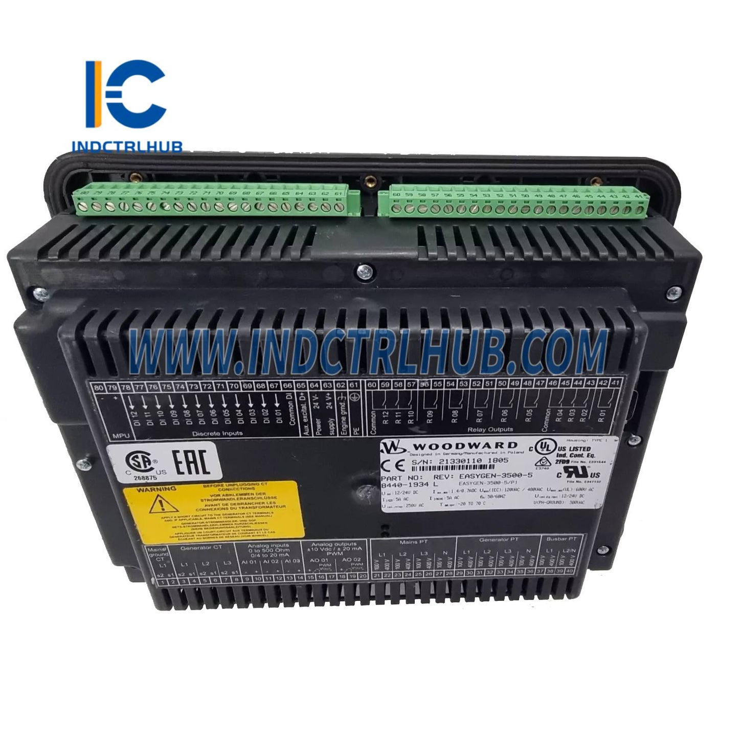 Controlador de grupo electrógeno Woodward 8440-1934 easYgen-3500-5